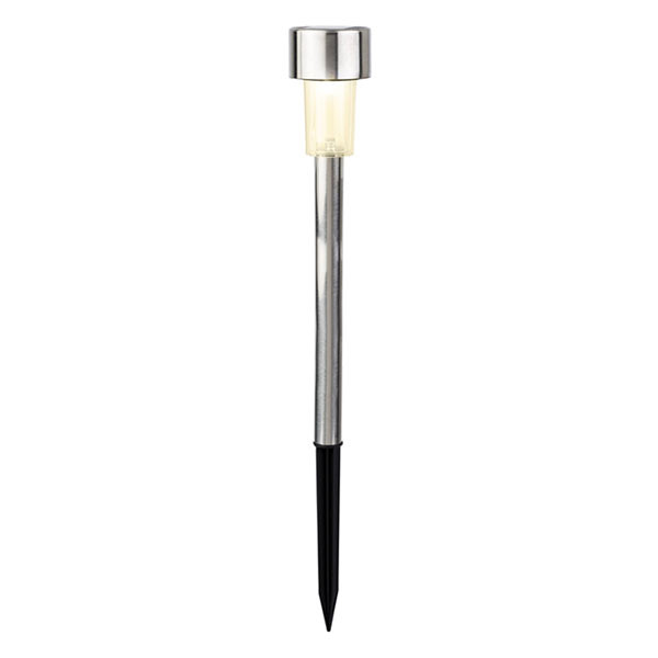 Lumineo Solar prikspot | Lumineo | Ø 4.5 x 24 cm (Led, Warm wit, RVS, Zilver) 894691 K170105773 - 1