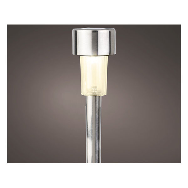 Lumineo Solar prikspot | Lumineo | Ø 4.5 x 24 cm (Led, Warm wit, RVS, Zilver) 894691 K170105773 - 2
