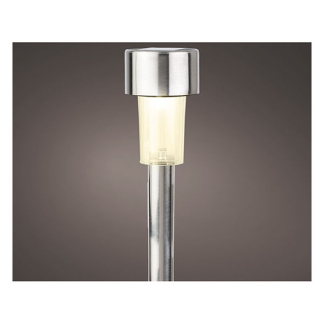 Lumineo Solar prikspot | Lumineo | Ø 4.5 x 24 cm (Led, Warm wit, RVS, Zilver) 894691 K170105773 - 2