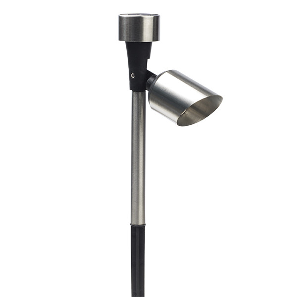 Lumineo Solar prikspot | Lumineo | 23.5 cm (Led, Schemersensor, Warm wit, RVS) 894647 K150101188 - 2