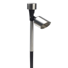 Lumineo Solar prikspot | Lumineo | 23.5 cm (Led, Schemersensor, Warm wit, RVS) 894647 K150101188 - 2