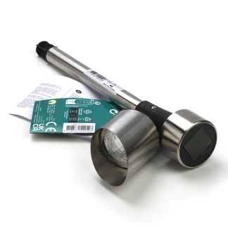 Lumineo Solar prikspot | Lumineo | 23.5 cm (Led, Schemersensor, Warm wit, RVS) 894647 K150101188 - 4