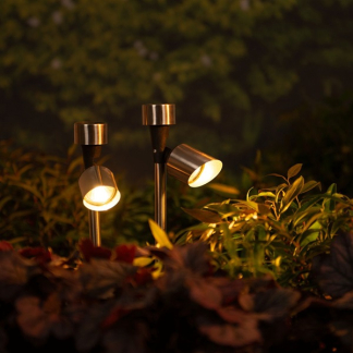 Lumineo Solar prikspot | Lumineo | 23.5 cm (Led, Schemersensor, Warm wit, RVS) 894647 K150101188 - 6
