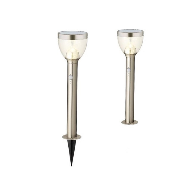 Lumineo Solar prikspot | Lumineo | 55 cm (Led, Bewegingssensor, 600 lm, RVS) 894838 K170202842 - 1