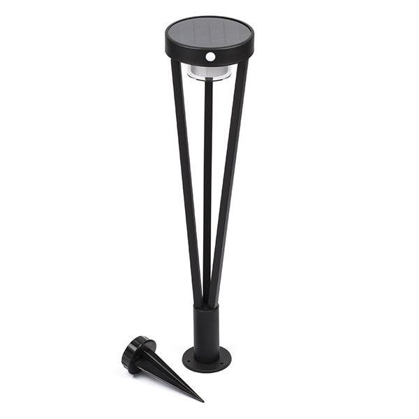 Afleiding Begin plein Solar prikspot | Lumineo | 70 cm (LED, Bewegingssensor, 600 lm, Zwart)  Lumineo Kabelshop.nl