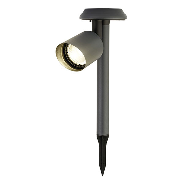 Lumineo Solar sokkellamp | Lumineo | 17 x 10 x 25 cm (Led, Warm wit, 3 lm, Kunststof, Zwart) 894537 K170105772 - 1