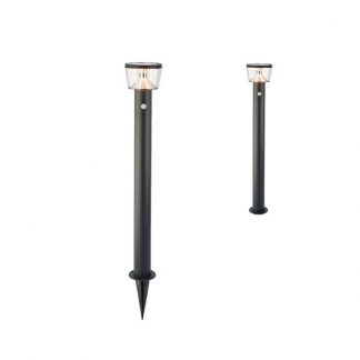Lumineo Solar sokkellamp | Lumineo | Badalona | 94 cm (Led, Schemersensor, Bewegingssensor, Zwart) 895205 K170202877