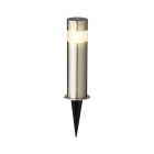 Lumineo Solar sokkellamp | Lumineo | Zaragoza | 30 cm (Led, Schemersensor, Bewegingssensor, RVS) 895207 K170202847 - 2