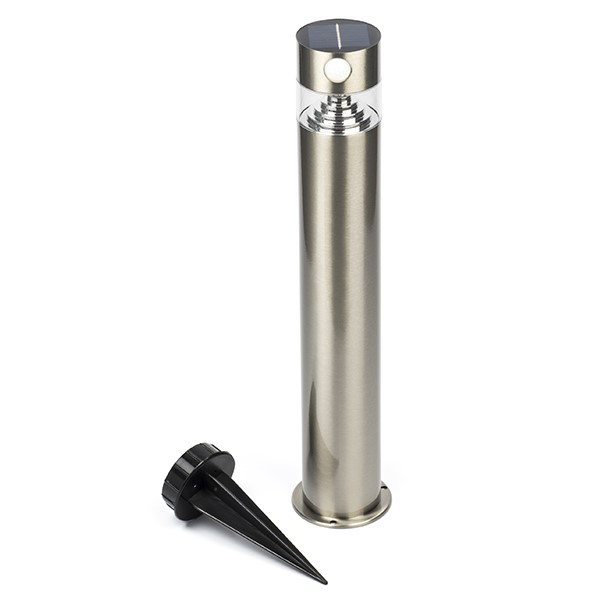 Lumineo Solar sokkellamp | Lumineo | Zaragoza | 50 cm (Led, Schemersensor, Bewegingssensor, RVS) 895208 K170202848 - 1