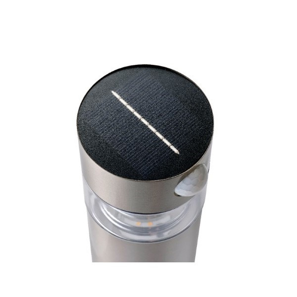 Lumineo Solar sokkellamp | Lumineo | Zaragoza | 50 cm (Led, Schemersensor, Bewegingssensor, RVS) 895208 K170202848 - 2