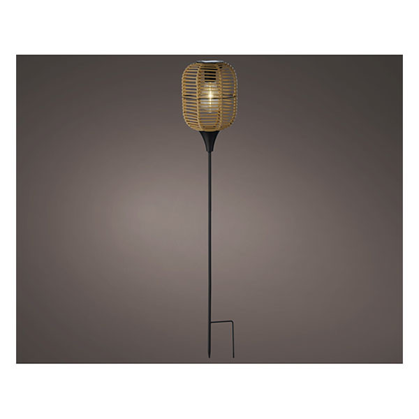 Lumineo Solar tuinfakkel | Lumineo | Ø 14.5 x 78 cm | (Led, Warm wit, Riet) 892326 K170105770 - 2