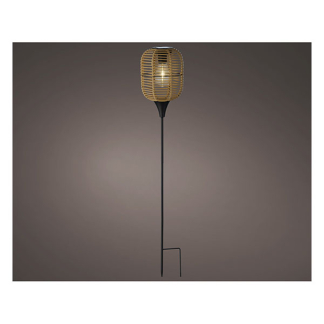 Lumineo Solar tuinfakkel | Lumineo | Ø 14.5 x 78 cm | (Led, Warm wit, Riet) 892326 K170105770 - 2