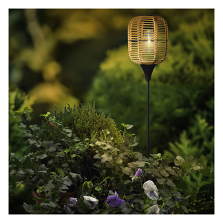 Lumineo Solar tuinfakkel | Lumineo | Ø 14.5 x 78 cm | (Led, Warm wit, Riet) 892326 K170105770 - 3