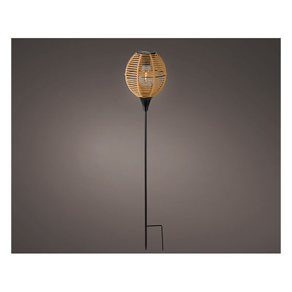 Lumineo Solar tuinfakkel | Lumineo | Ø 15.6 x 78 cm | (Led, Warm wit, Riet) 892327 K170105771 - 2
