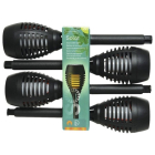 Lumineo Solar tuinfakkel | Lumineo | 27 cm | 4 stuks (12 leds, Schemersensor, Vlameffect, Schakelaar) 897655 K170203525 - 2