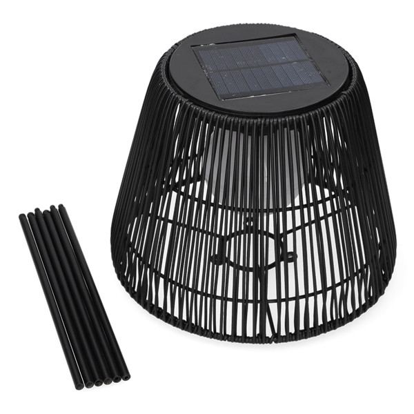 Lumineo Solar vloerlamp | Lumineo | Ø 28 x 71 cm (Led, IP44, 6 uur, 23 lm, Binnen/buiten, Zwart) 898761 K170105546 - 3