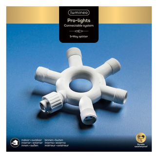Lumineo Splitter koppelbare kerstverlichting | Lumineo | Pro-Lights | Ø 10 cm (5-weg, Wit, Buiten) 493699 K151200126 - 3