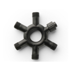 Lumineo Splitter koppelbare kerstverlichting | Lumineo | Pro-Lights | Ø 10 cm (5-weg, Zwart, Buiten) 493703 K151200130 - 1