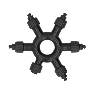 Lumineo Splitter koppelbare kerstverlichting | Lumineo | Pro-Lights | Ø 10 cm (5-weg, Zwart, Buiten) 493703 K151200130 - 2