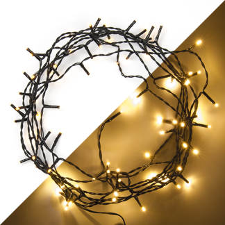 Lumineo Standaard kerstverlichting | 11 meter | Lumineo (80 leds, Binnen/Buiten, Extra warm wit, Timer, Dimmer) 494333 K151000507 - 1