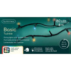 Lumineo Standaard kerstverlichting | 11 meter | Lumineo (80 leds, Binnen/Buiten, Gekleurd, Timer, Twinkelen) 494116 K151200064 - 5