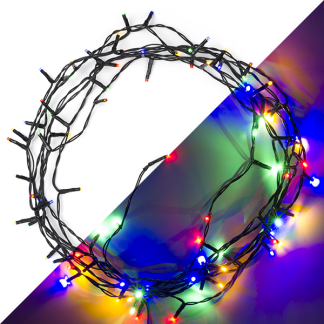 Lumineo Standaard kerstverlichting | 11 meter | Lumineo (80 leds, Binnen/Buiten, Gekleurd, Timer, Twinkelen) 494116 K151200064