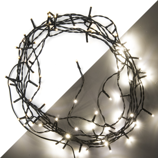 Lumineo Standaard kerstverlichting | 11 meter | Lumineo (80 leds, Binnen/Buiten, Warm wit, Timer, Dimmer) 494246 K151000501 - 1