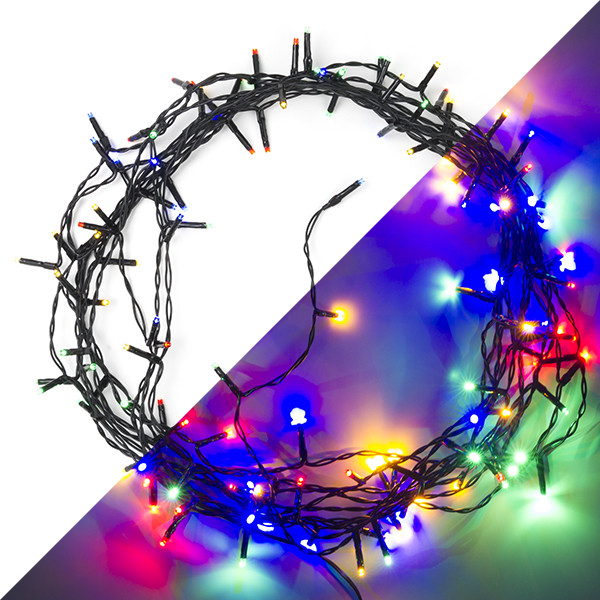 Lumineo Standaard kerstverlichting | 14 meter | Lumineo (120 leds, 8 lichtfuncties, Timer, Binnen/Buiten, Gekleurd) 494121 K151200065 - 1
