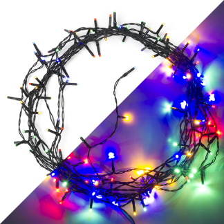 Lumineo Standaard kerstverlichting | 14 meter | Lumineo (120 leds, Binnen/Buiten, Gekleurd, Timer, Twinkelen) 494121 K151200065 - 1