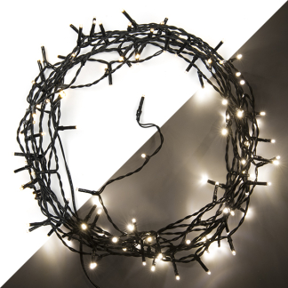 Lumineo Standaard kerstverlichting | 14 meter | Lumineo (120 leds, Binnen/Buiten, Warm wit, Timer, Dimmer) 494251 K151000502 - 1