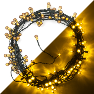 Lumineo Standaard kerstverlichting | 17 meter | Lumineo (120 leds, Twinkelen, Binnen/Buiten, Warm wit, Timer, Groen) 489562 K151200060 - 1