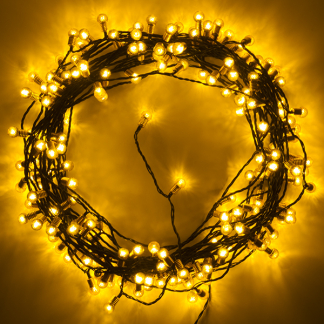 Lumineo Standaard kerstverlichting | 23 meter | Lumineo (180 leds, Twinkelen, Binnen/Buiten, Warm wit, Timer, Groen) 489565 K151200061 - 2
