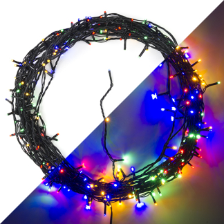 Lumineo Standaard kerstverlichting | 23 meter | Lumineo (240 leds, 8 lichtfuncties, Timer, Binnen/Buiten, Gekleurd) 494155 K151200066 - 1