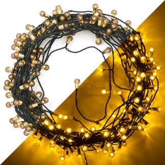 Lumineo Standaard kerstverlichting | 29 meter | Lumineo (210 leds, Twinkelen, Binnen/Buiten, Warm wit, Timer, Groen) 489568 K151200062 - 1