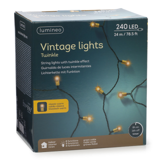 Lumineo Standaard kerstverlichting | 29 meter | Lumineo (210 leds, Twinkelen, Binnen/Buiten, Warm wit, Timer, Groen) 489568 K151200062 - 6