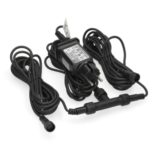 Lumineo Startsnoer koppelbare kerstverlichting | Lumineo | Pro-lights | 10 meter (Tot 2000 leds,Transformator, Timer, Buiten) 493700 K151200127