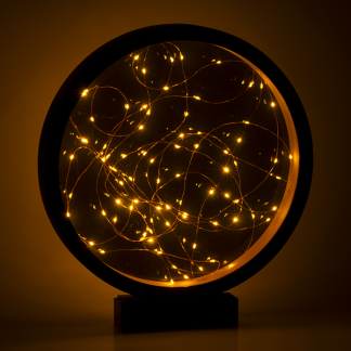 Lumineo Tafeldecoratie cirkel | Lumineo | 35 x 38.5 cm (80 Micro LEDs, Timer, Binnen) 487125 K150304011 - 