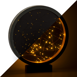 Lumineo Tafeldecoratie cirkel | Lumineo | 35 x 38.5 cm (80 Micro LEDs, Timer, Binnen) 487125 K150304011 - 