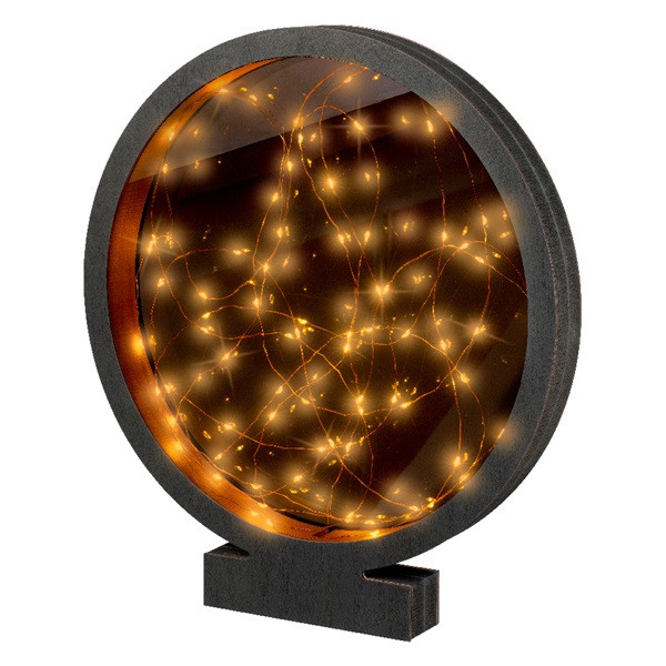 Lumineo Tafeldecoratie cirkel | Lumineo | 35 x 38.5 cm (80 micro leds, Timer, Binnen) 487125 K150304011 - 2