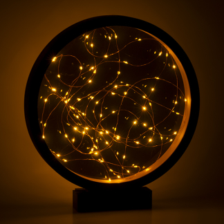 Lumineo Tafeldecoratie cirkel | Lumineo | 35 x 38.5 cm (80 micro leds, Timer, Binnen) 487125 K150304011 - 4