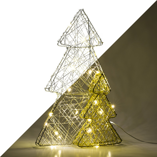 Lumineo Tafeldecoratie kerstbomen | Lumineo | 20 x 30 cm (25 Micro leds, Binnen) 488701 K151000662 - 1