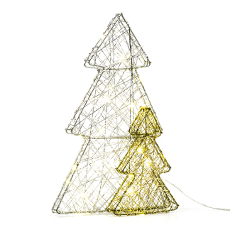 Lumineo Tafeldecoratie kerstbomen | Lumineo | 20 x 30 cm (25 Micro leds, Binnen) 488701 K151000662 - 4