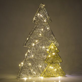 Lumineo Tafeldecoratie kerstbomen | Lumineo | 26 x 40 cm (40 Micro LEDs, Binnen) 488702 K151000663 - 