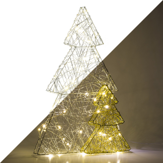 Lumineo Tafeldecoratie kerstbomen | Lumineo | 26 x 40 cm (40 Micro LEDs, Binnen) 488702 K151000663 - 