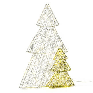Lumineo Tafeldecoratie kerstbomen | Lumineo | 26 x 40 cm (40 Micro leds, Binnen) 488702 K151000663 - 2
