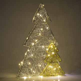 Lumineo Tafeldecoratie kerstbomen | Lumineo | 26 x 40 cm (40 Micro leds, Binnen) 488702 K151000663 - 3