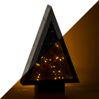 Lumineo Tafeldecoratie kerstboom | Lumineo | 19 x 28 cm (40 Micro LEDs, Timer, Binnen) 487127 K150303997 - 