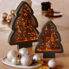 Lumineo Tafeldecoratie kerstboom | Lumineo | 21 x 28 cm (40 Micro LEDs, Timer, Binnen) 487130 K150303998 - 5