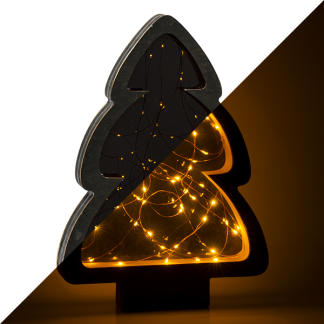 Lumineo Tafeldecoratie kerstboom | Lumineo | 27.5 x 38 cm (60 Micro leds, Timer, Binnen) 487131 K150303999 - 1