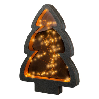 Lumineo Tafeldecoratie kerstboom | Lumineo | 27.5 x 38 cm (60 Micro leds, Timer, Binnen) 487131 K150303999 - 2